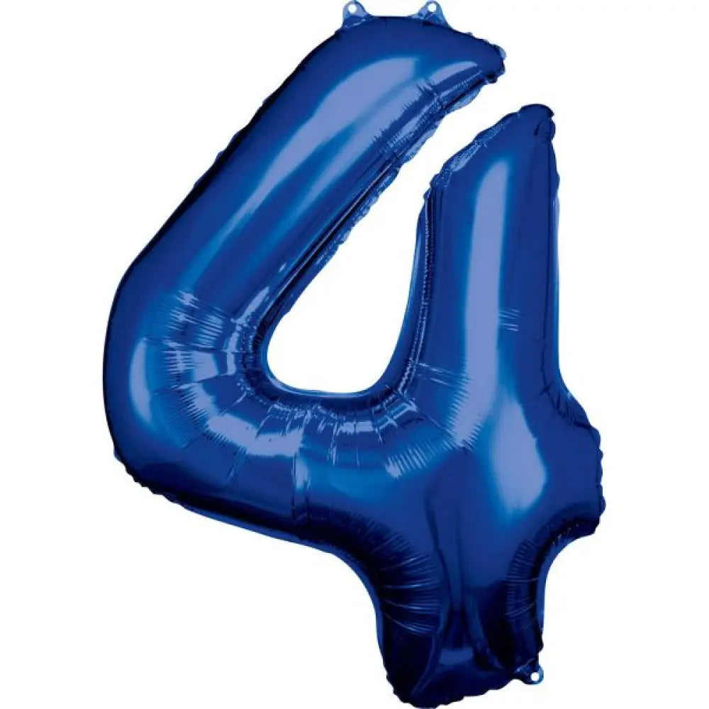 Ballon Métallisé Bleu 86cm - 4