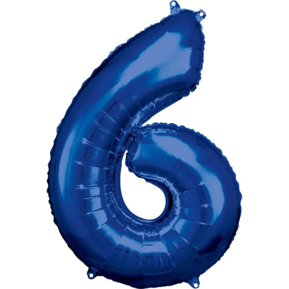 Ballon Métallisé Bleu 86cm - 6