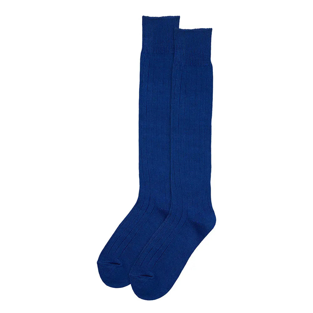 Chaussettes hautes épaisses Bleu cobalt 41/47