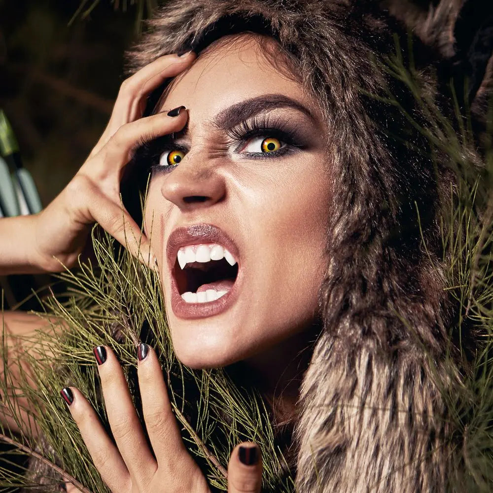 Lentilles Wolf Eyes (Yeux de Loup) - Jaune et noir - 1 jour