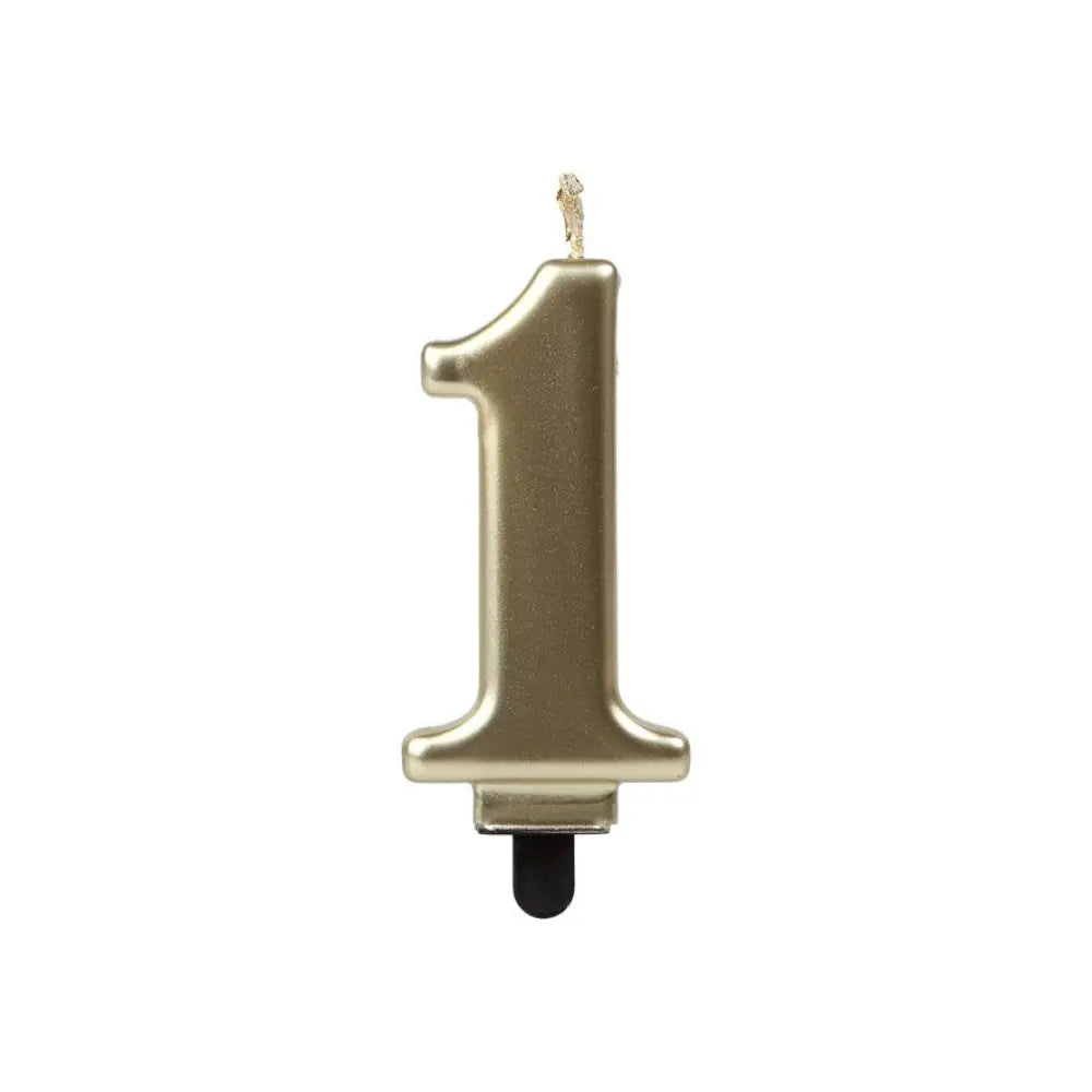 Bougie Chiffre "1" - Or