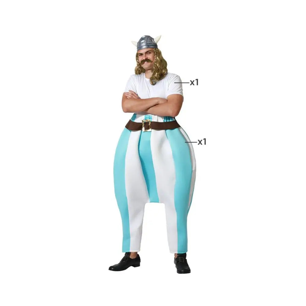 Costume Homme Gaulois Bleu - M/L