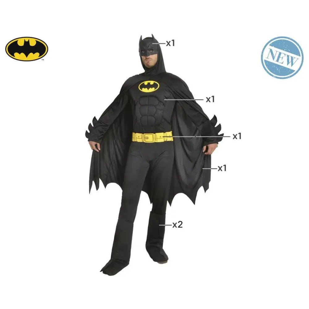 Costume Homme Batman Noir - L