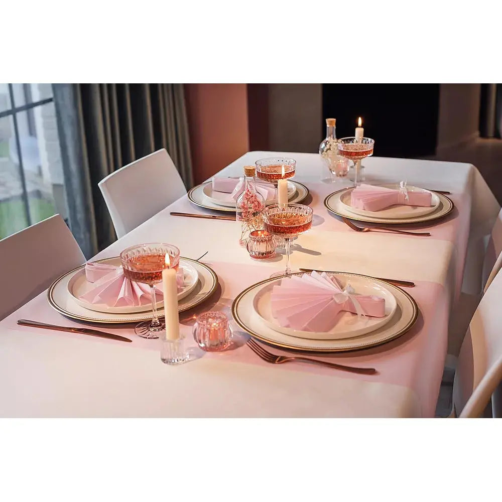 25 Serviettes Gala Rose - 40 x 40 cm