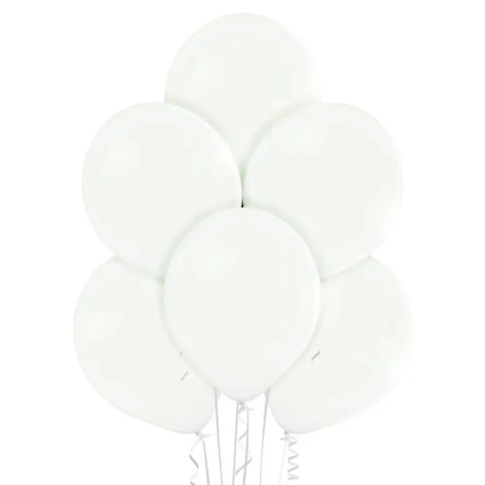8 Ballons Premium 30cm - Blanc Pastel