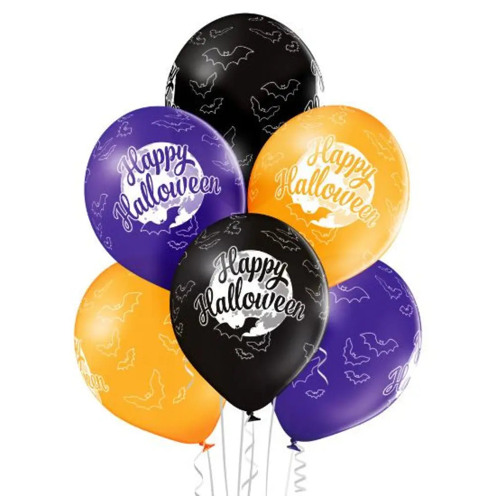 6 Ballons 30cm - Happy Halloween