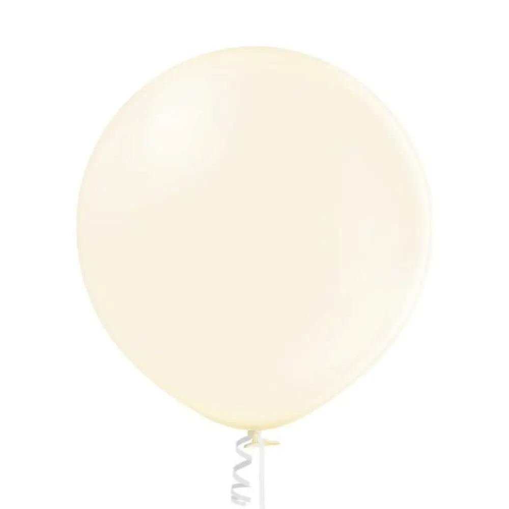 1 Jumbo Ballon 60cm - Ivory Metallic