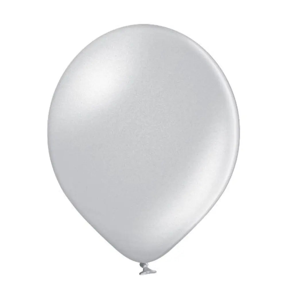 25 Ballons Métallisés 12cm - Silver