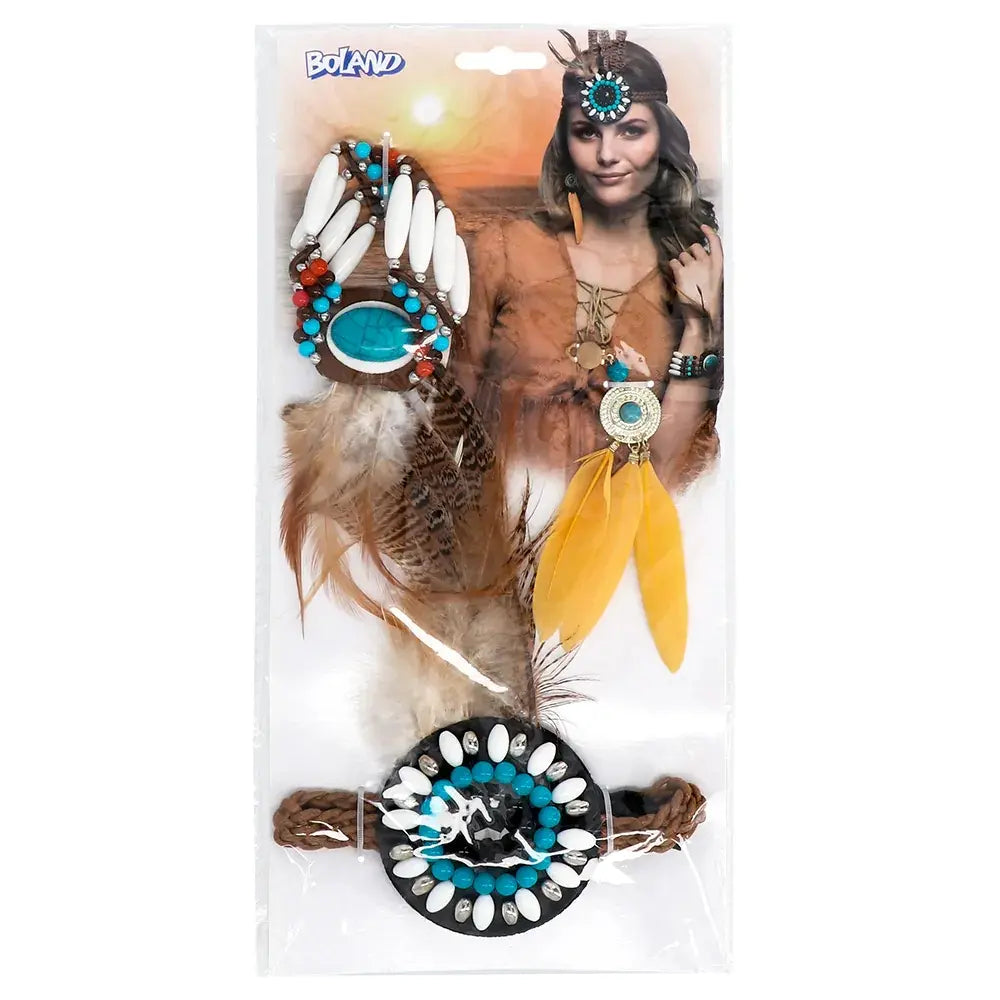 Set Hippie delight - x1 bandeau, x2 boucles d'oreille, x1 bracelet