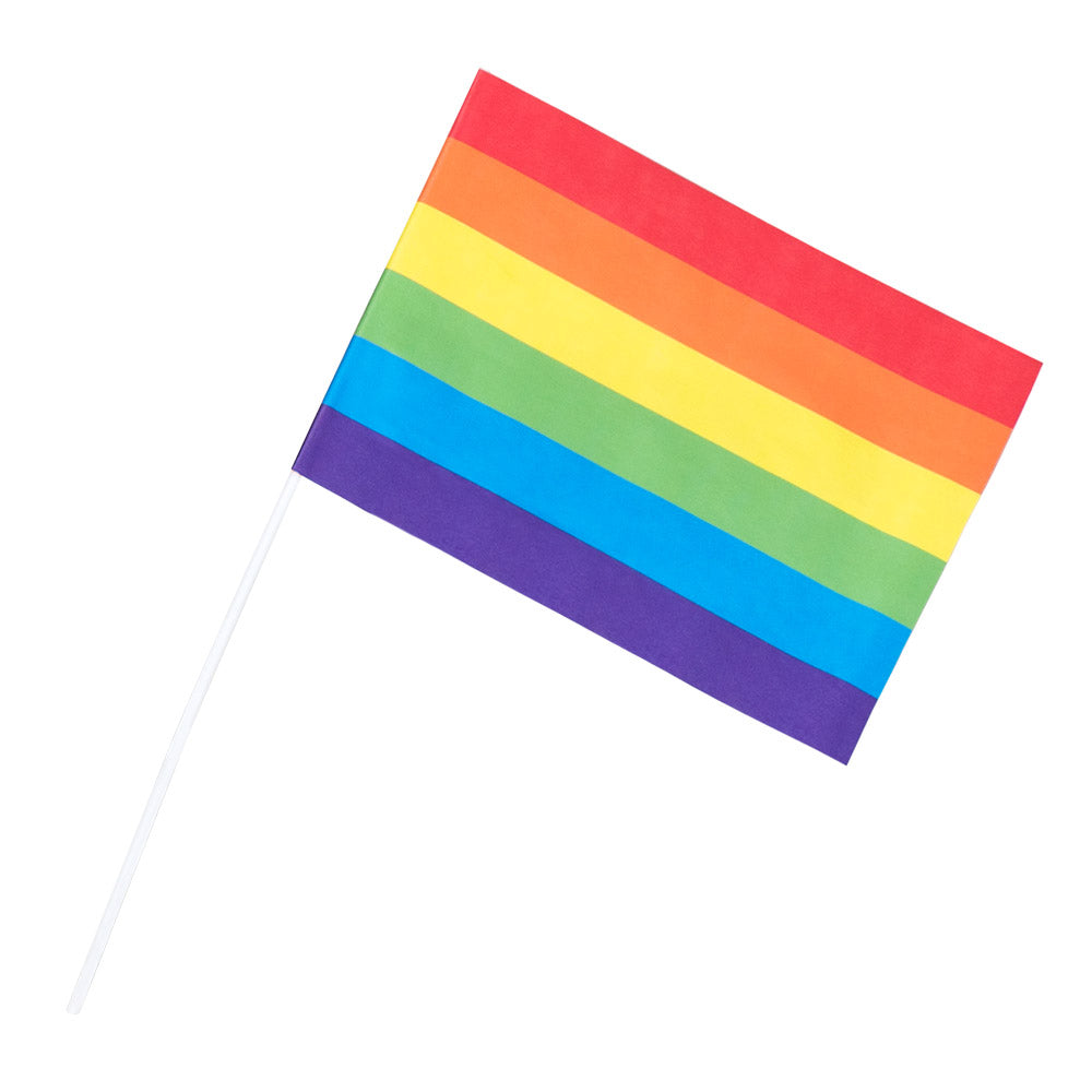 Set 6 Drapeaux à la main en papier Arc-en-ciel