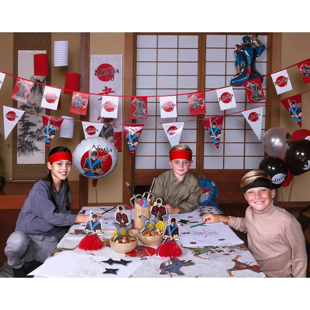 6 Pailles en Papier 20cm - Ninja