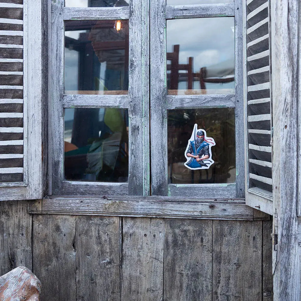 Autocollant de fenêtre Ninja (20 x 13,4 cm)