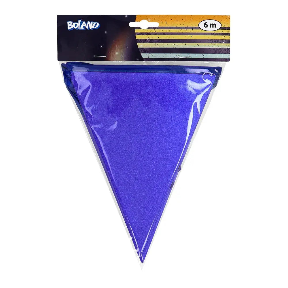 Guirlande de fanions scintillante en carton Espace (20 x 16 cm)(6 m)