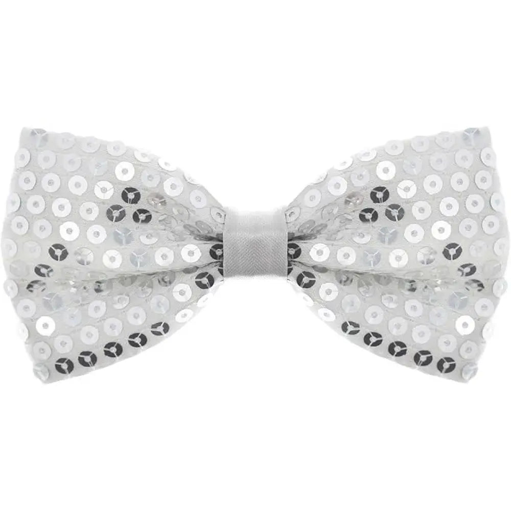 Nœud Papillon Sequins Argent