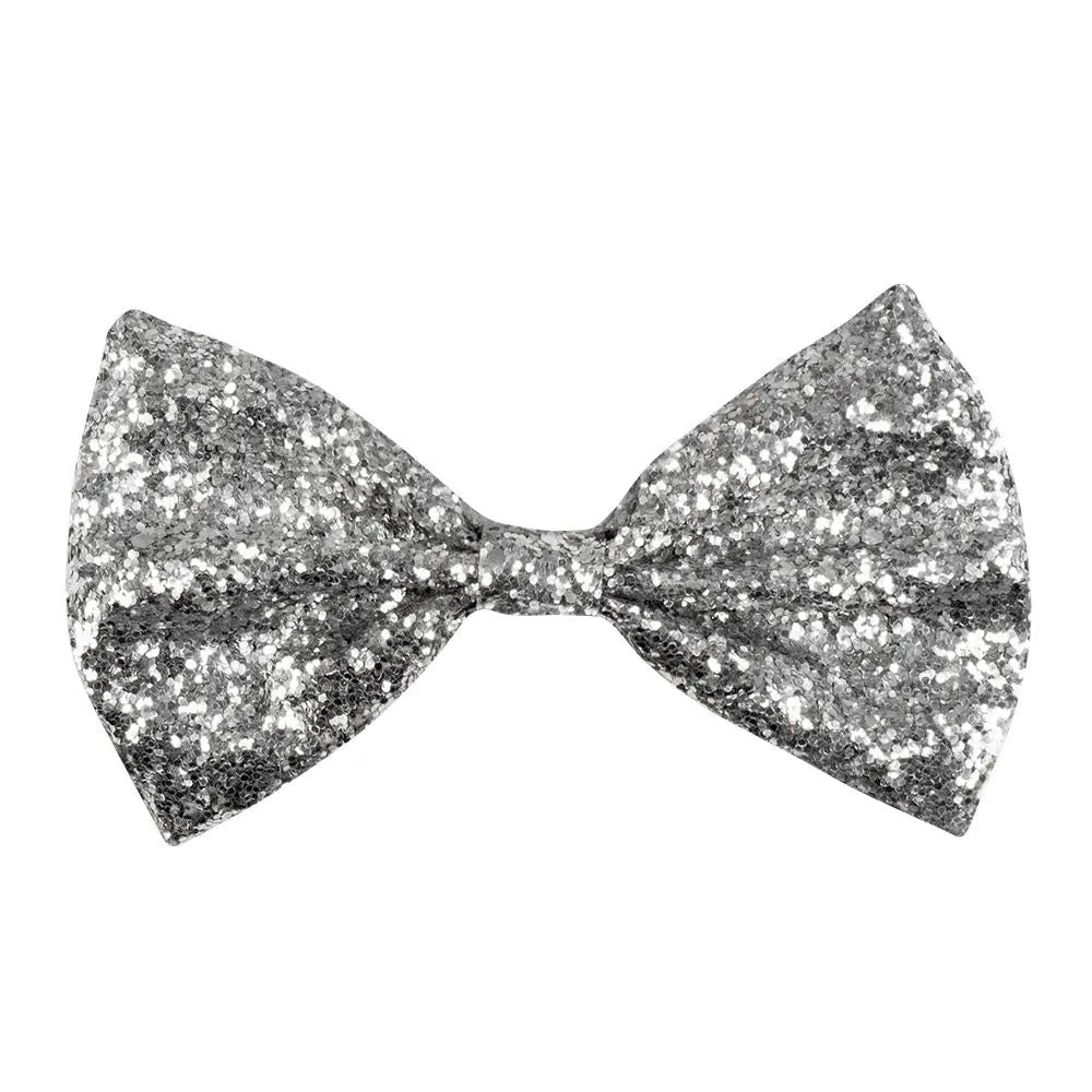 Nœud Papillon Paillettes Argent