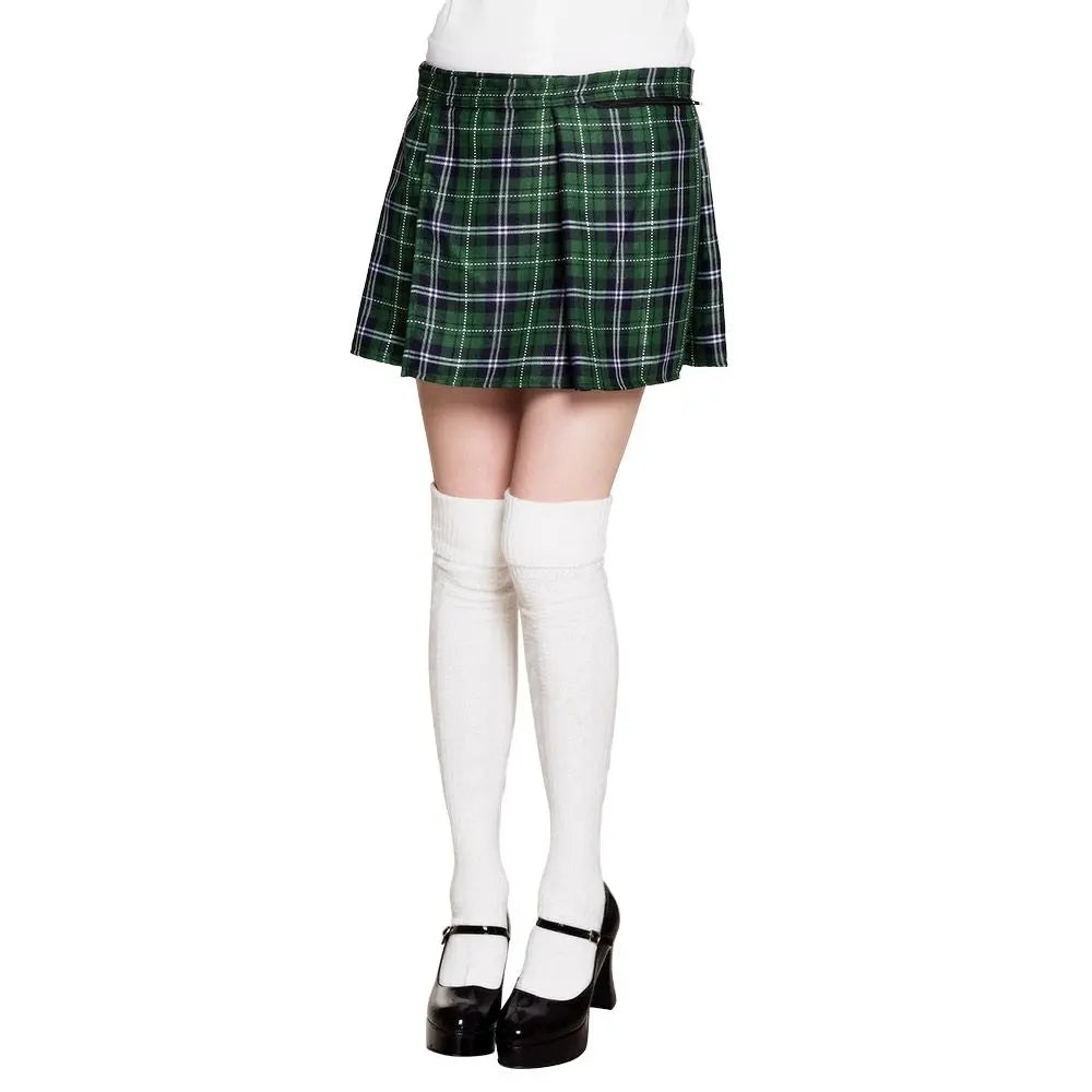Kilt Ecossais Vert Femme - Taille Unique