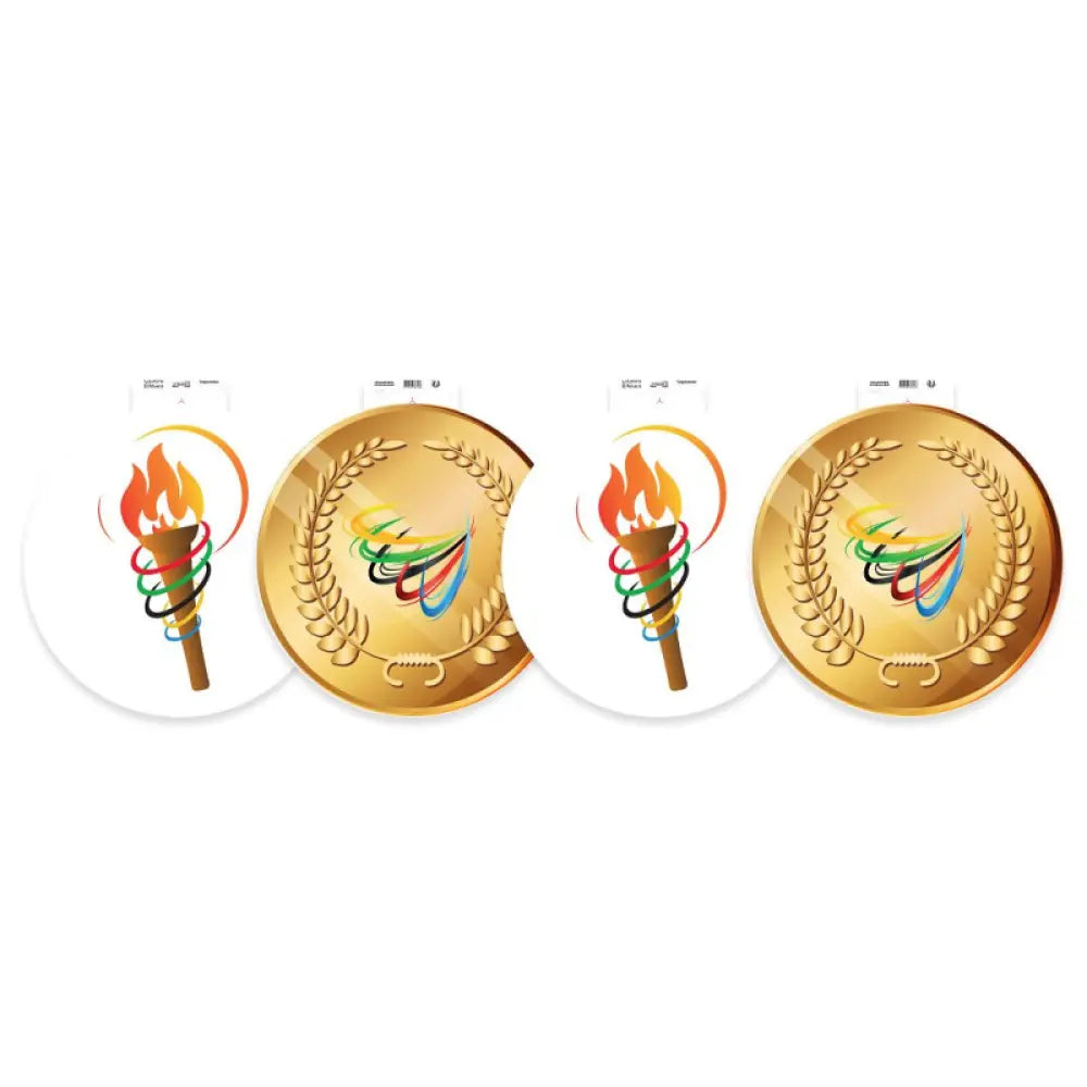 Déco à suspendre Jeux Olympiques - Vendu par 4 - Recto Verso - Ø 29 cm