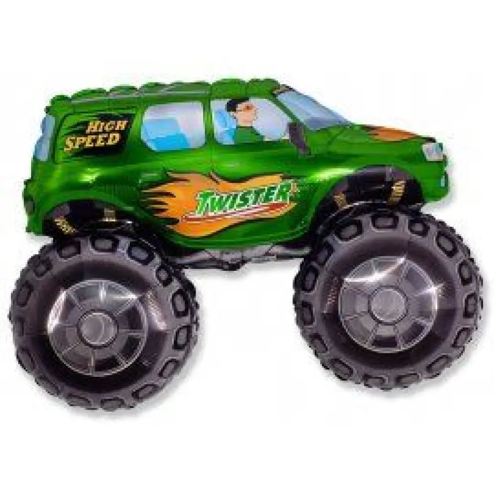Ballon Alu 96x68cm - Big Wheels Vert