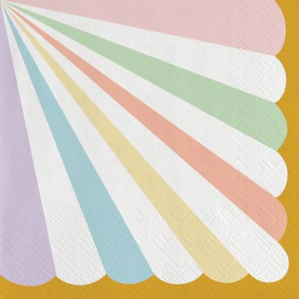 16 Serviettes en Papier 33cm - Pastel Celebration