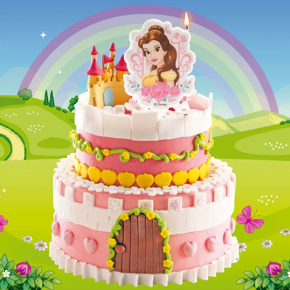 Bougie 2D d'Anniversaire - Princesse Belle - H7.5cm
