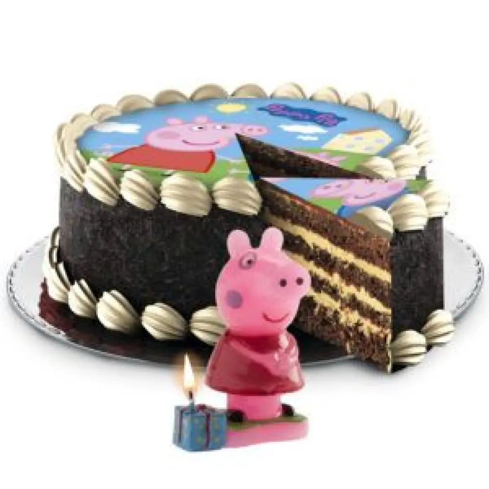 Bougie 3D d'Anniversaire - Peppa Pig - H7.5cm