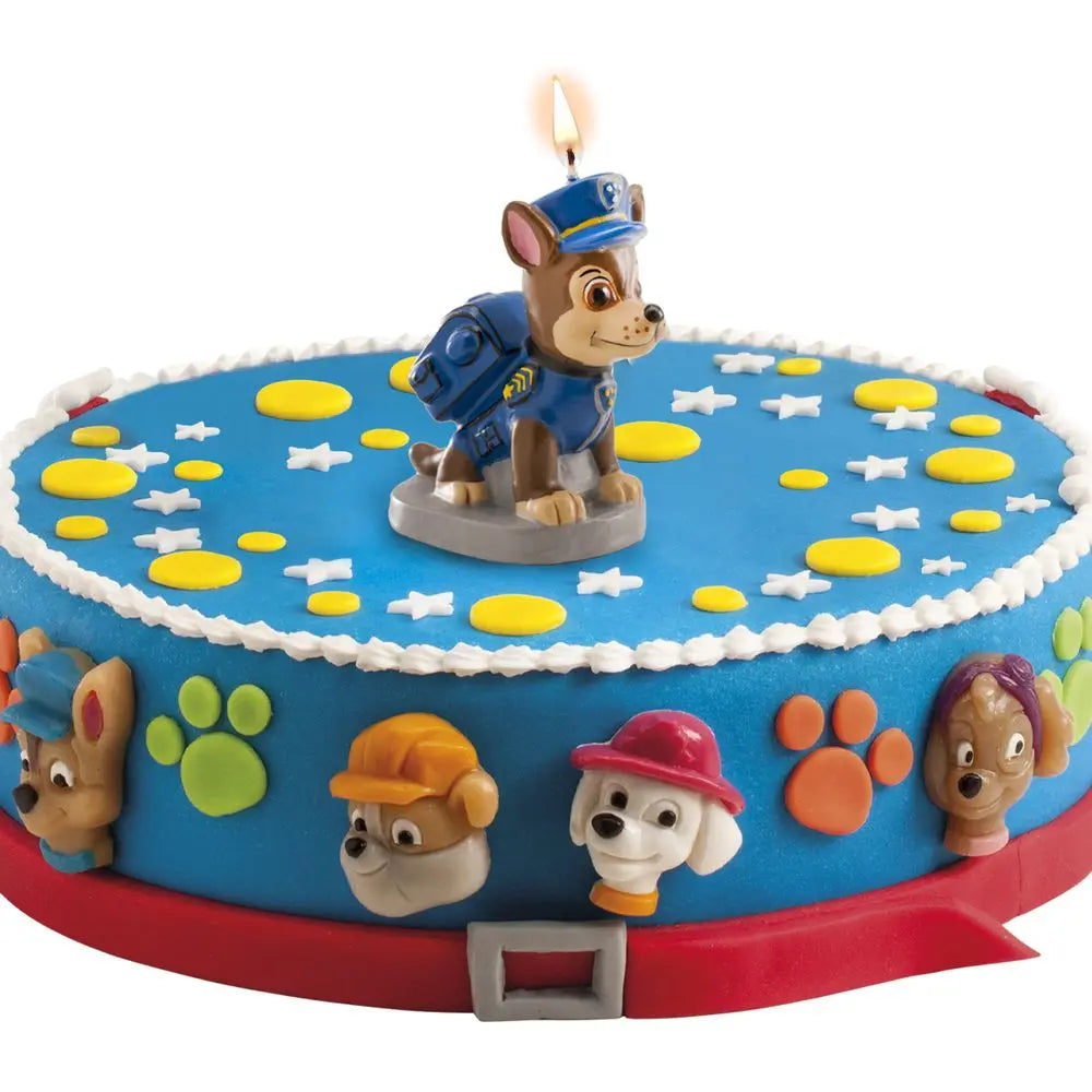 Bougie 3D d'Anniversaire - Chase Pat Patrouille - H7cm