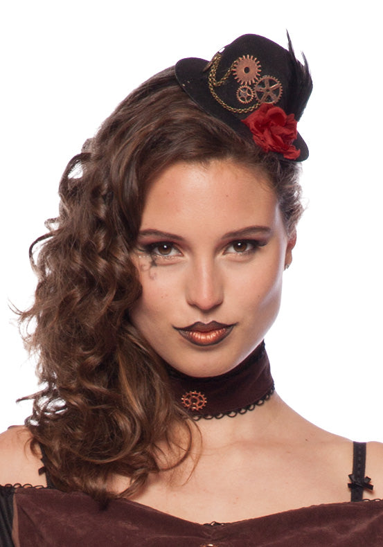 Diadème avec Chapeau Steampunk