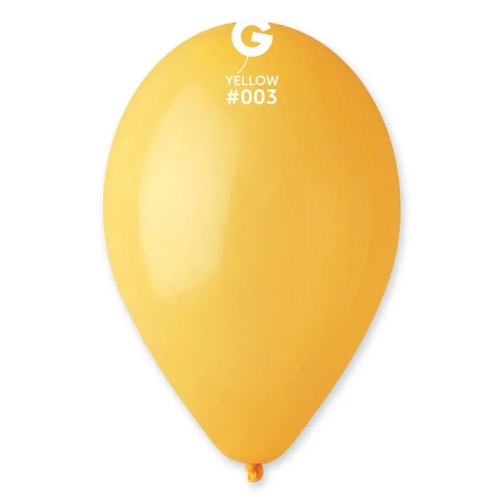 50 Ballons Latex Jaune #003 - 28-30cm