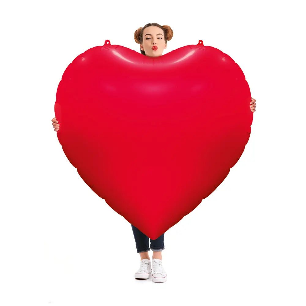 Ballon Alu Coeur Rouge XXL - 62"