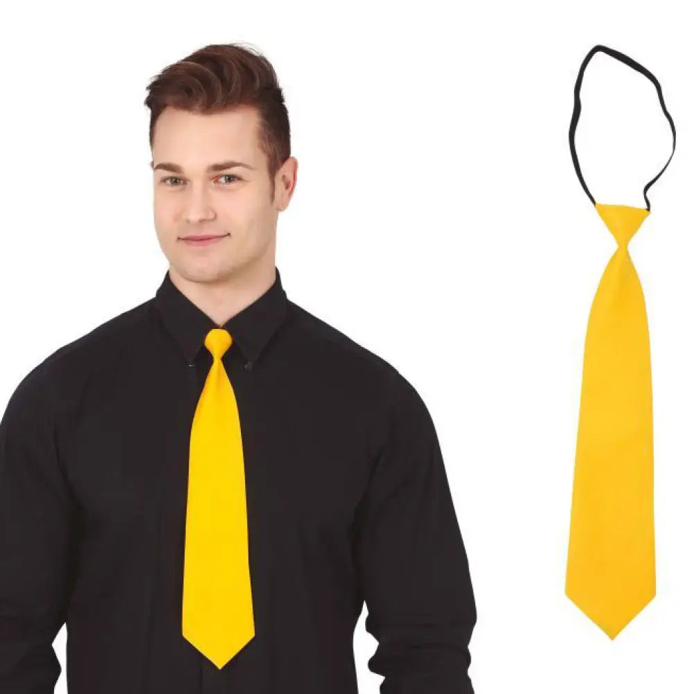 Cravate Jaune 45cm