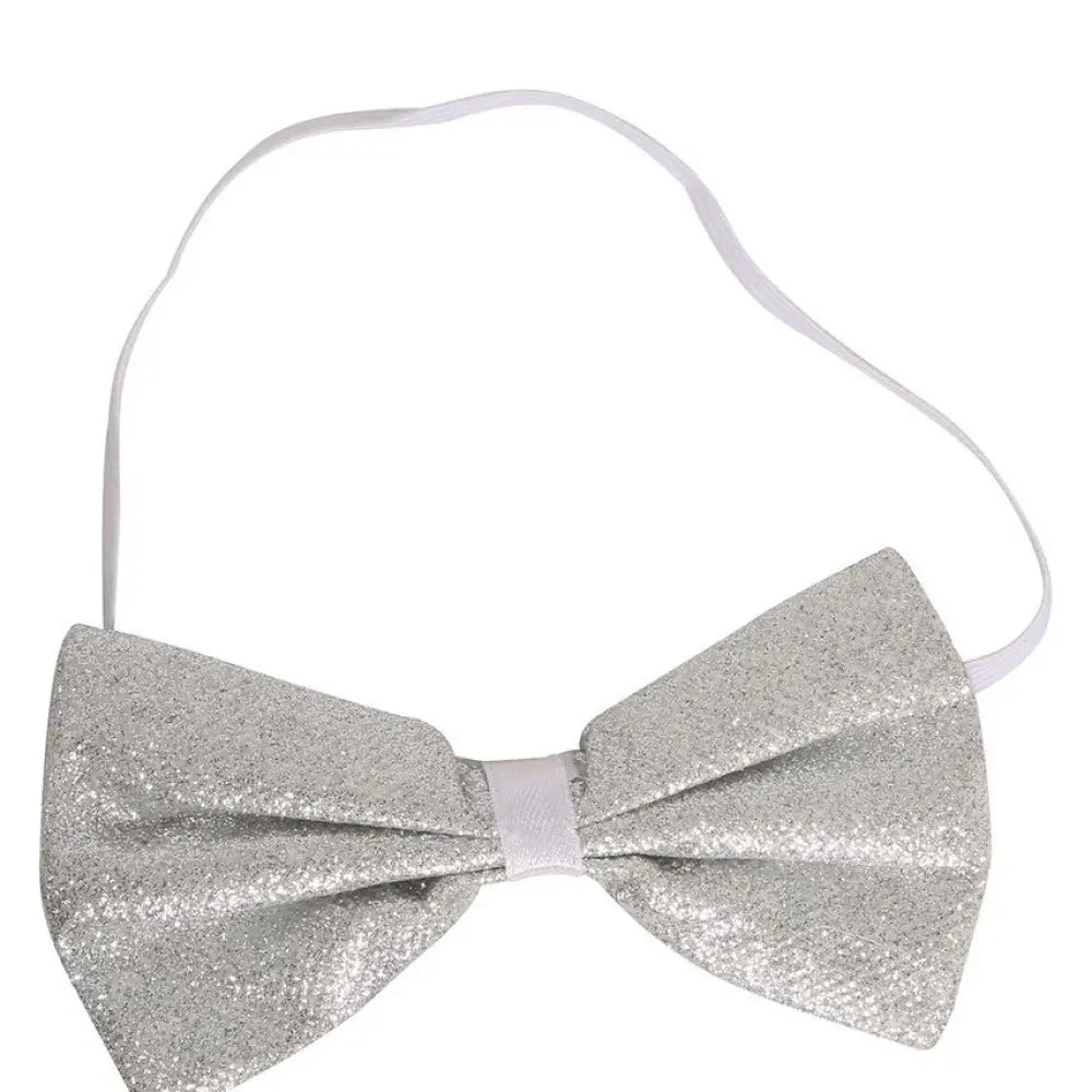 Nœud Papillon Paillettes Argent