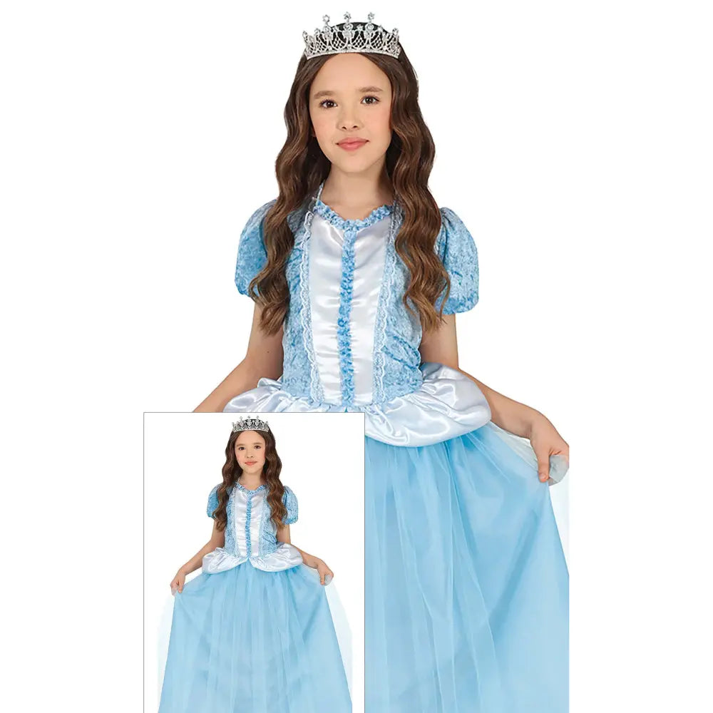 Costume Fille "Princesse Fantasy Bleu" - 5-6 ans