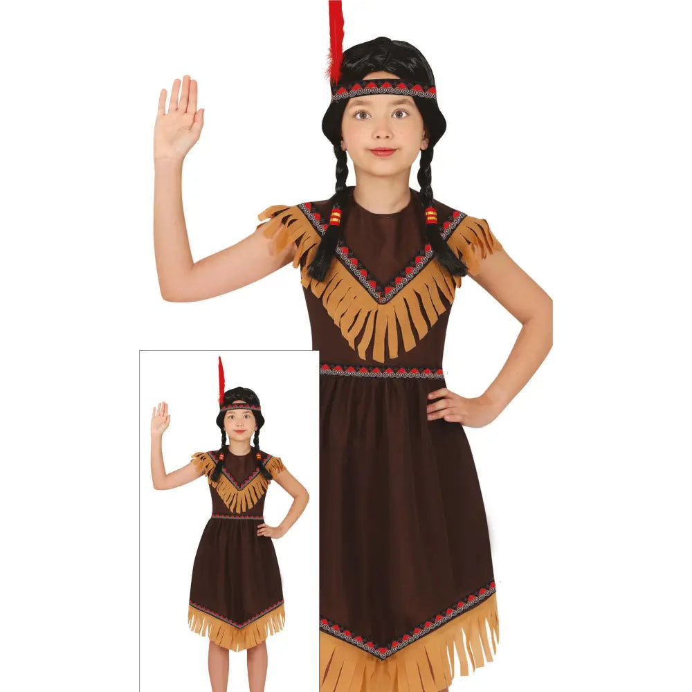 Costume Fille "Indienne" - 3-4 ans