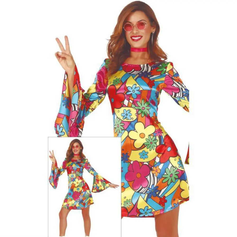 Costume Femme Hippie - M