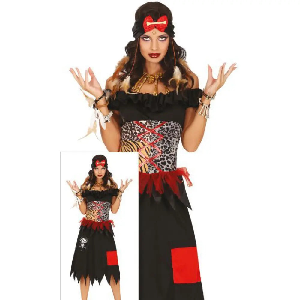 Costume Femme Sorcière Vaudou - S
