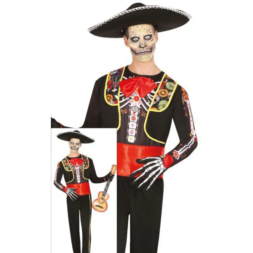 Costume Homme Squelette Mariachi - L