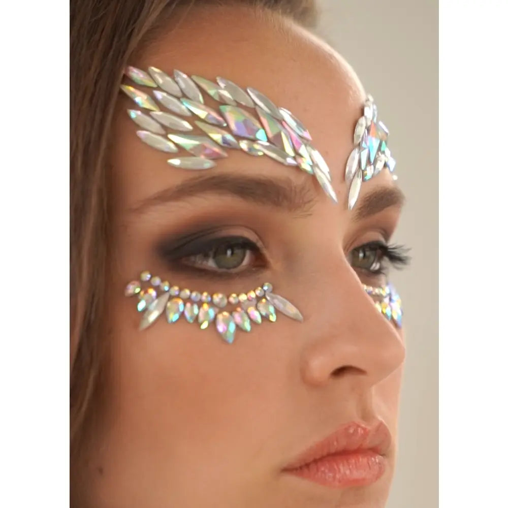 Strass Autocollant - Show Girl - Argent - Glitter
