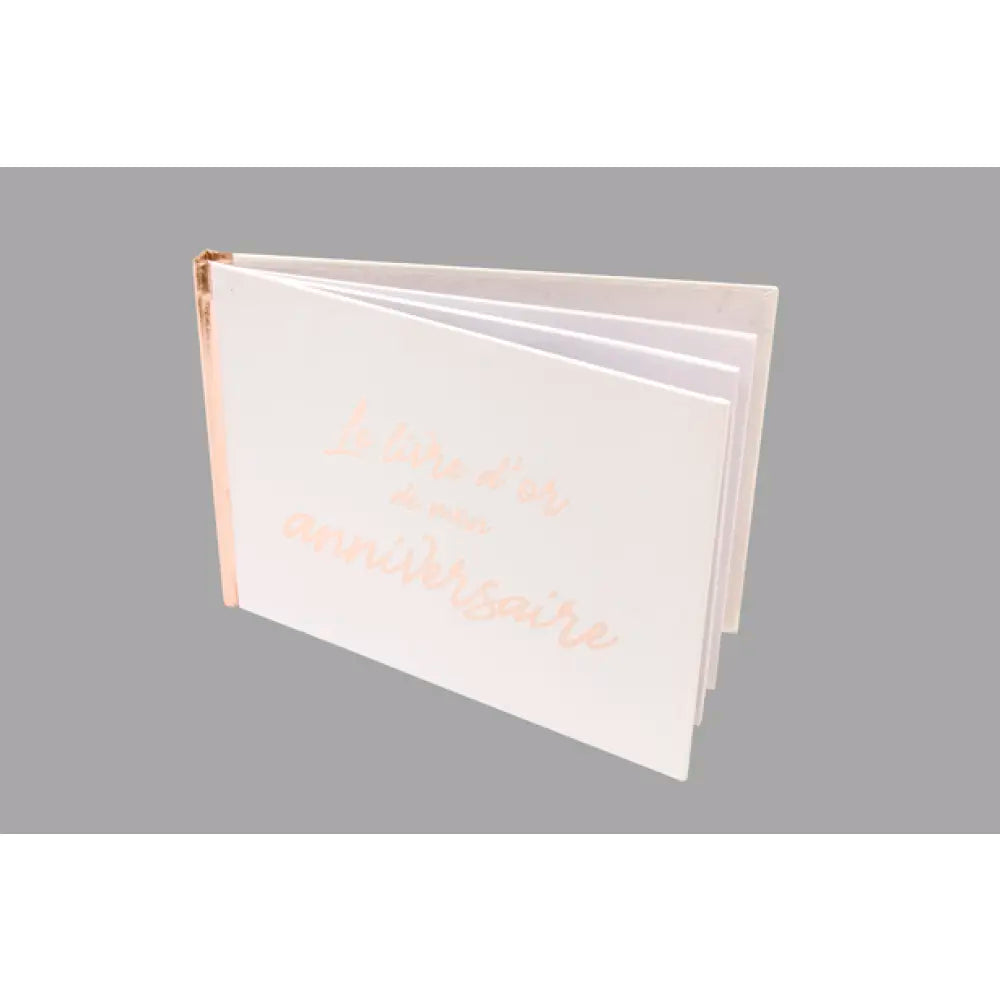 LIVRE D'OR METALLISE "JOYEUX ANNIVERSAIRE" 80 pages ROG