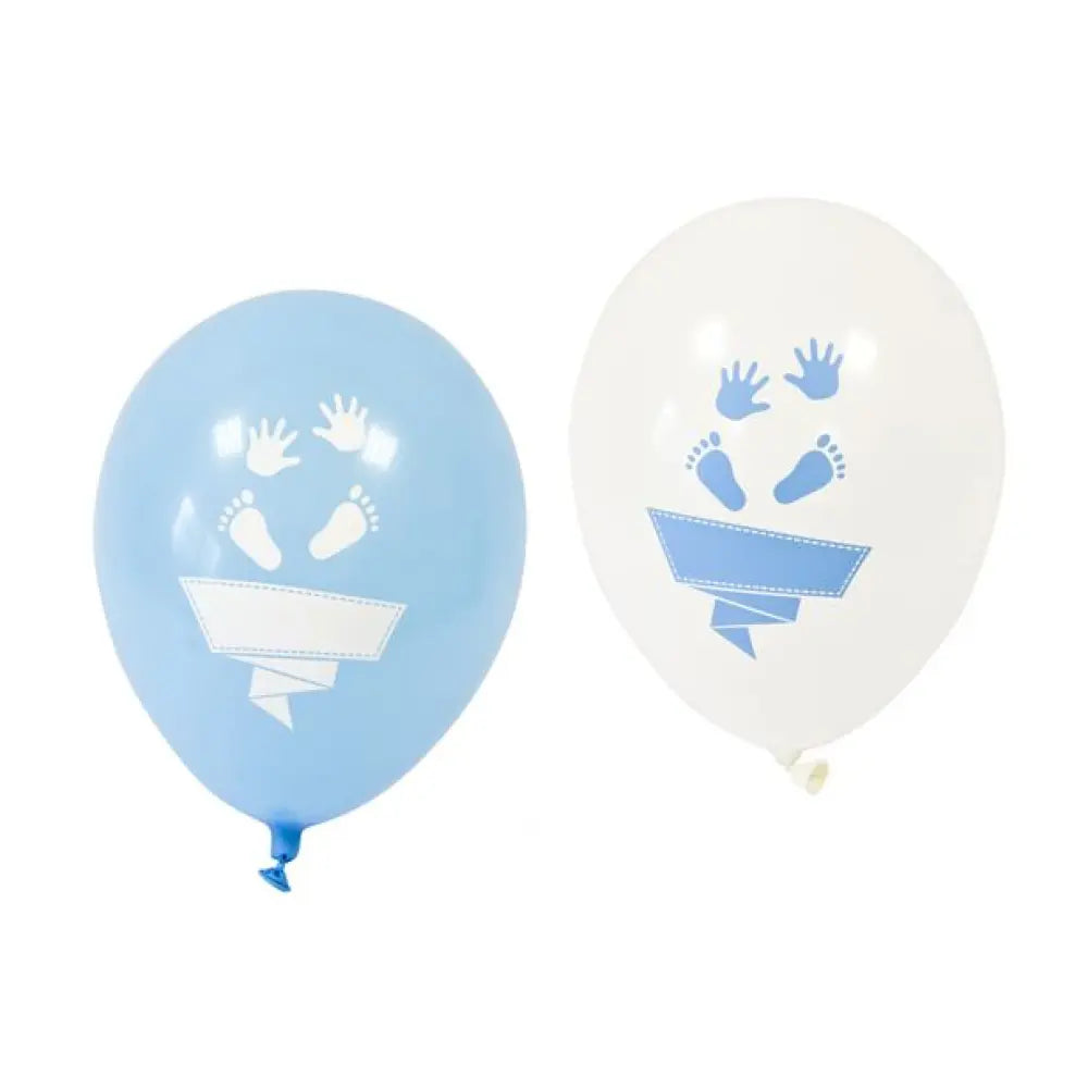 8 Ballons Imprimés ''Pied et Main'' Garçon