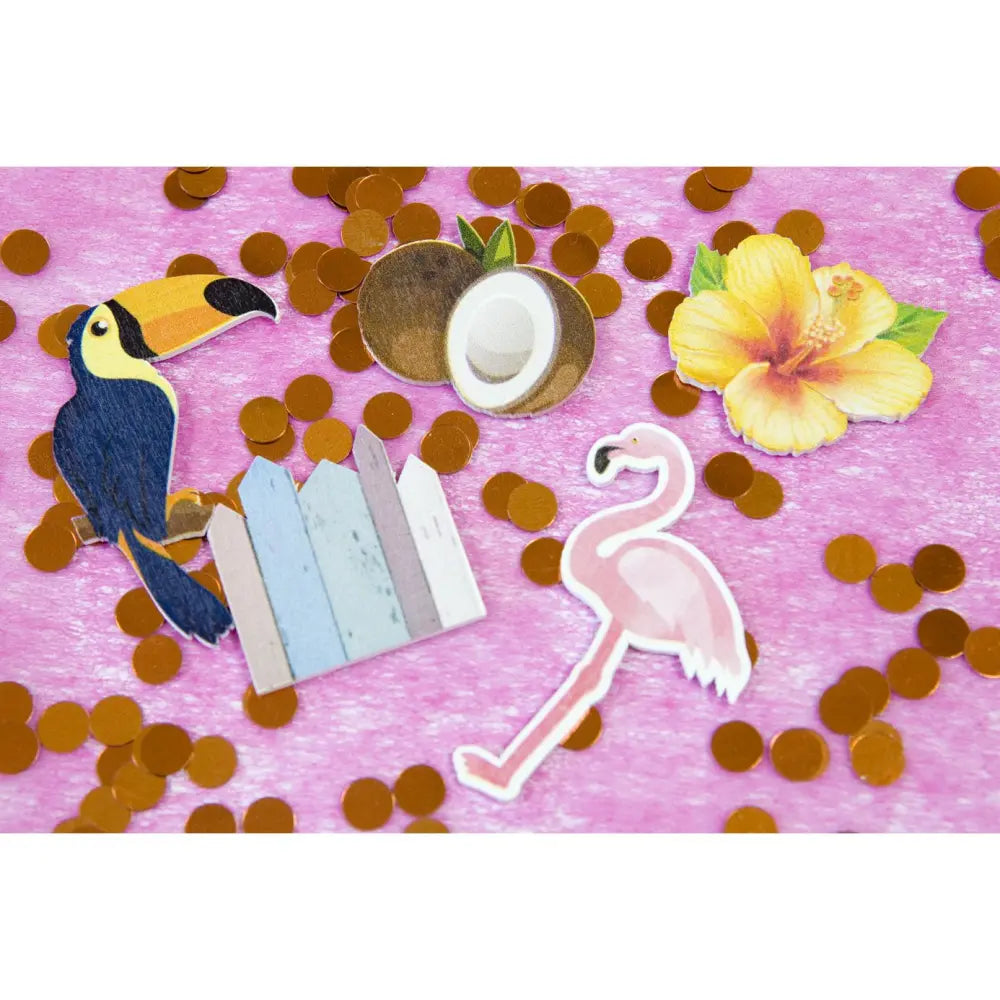 10 Confettis de Table - Tropique