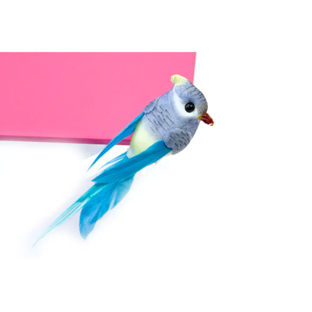 Perruche Turquoise sur pince - Moyen Modèle