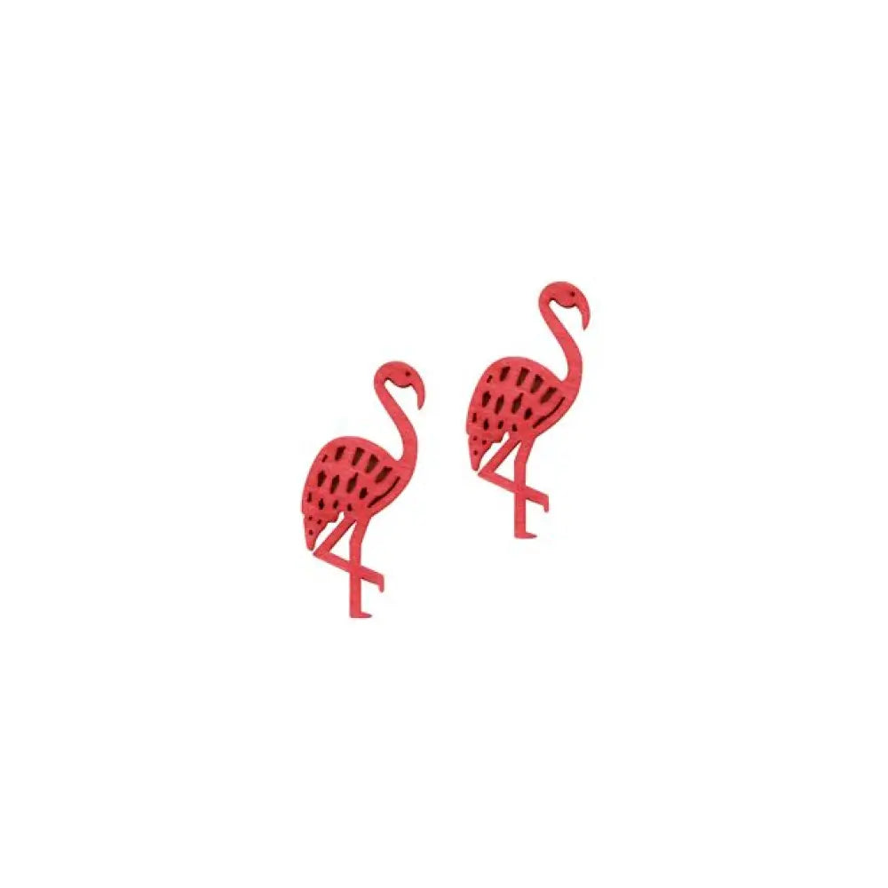 10 Semis de Table - Flamants Roses en Bois