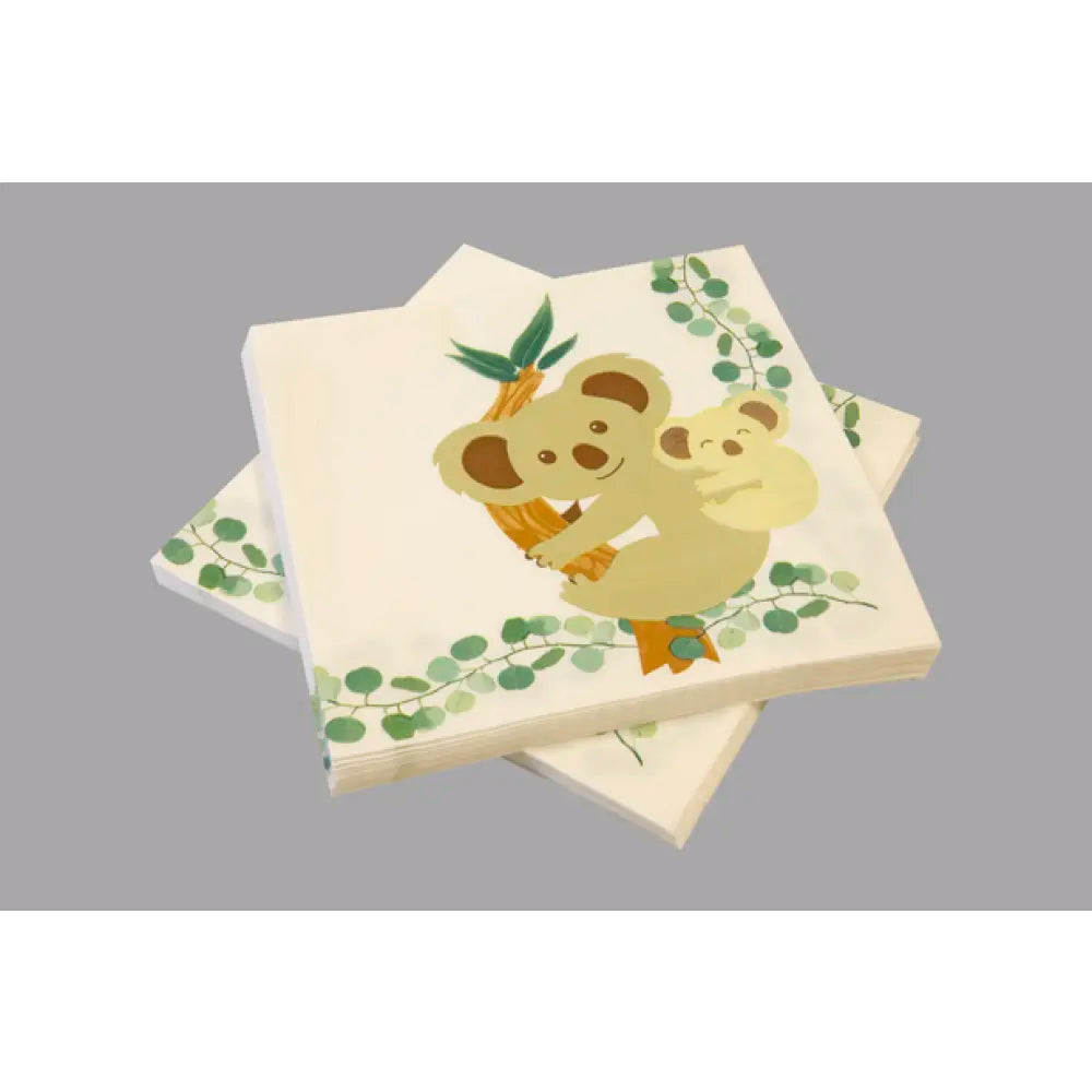 20 Serviettes en Papier 33x33cm - Koala