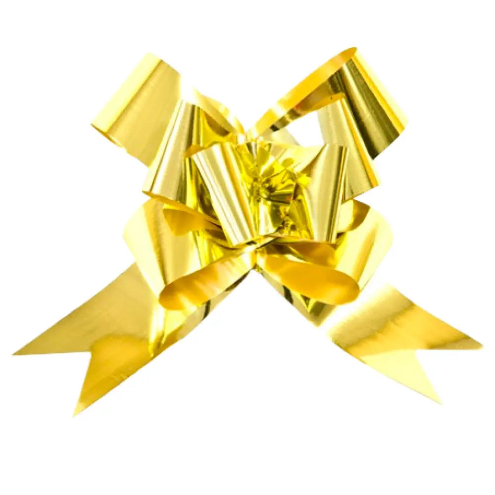 2 Nœuds à Tirer - Forme Papillon - Or Métallisé