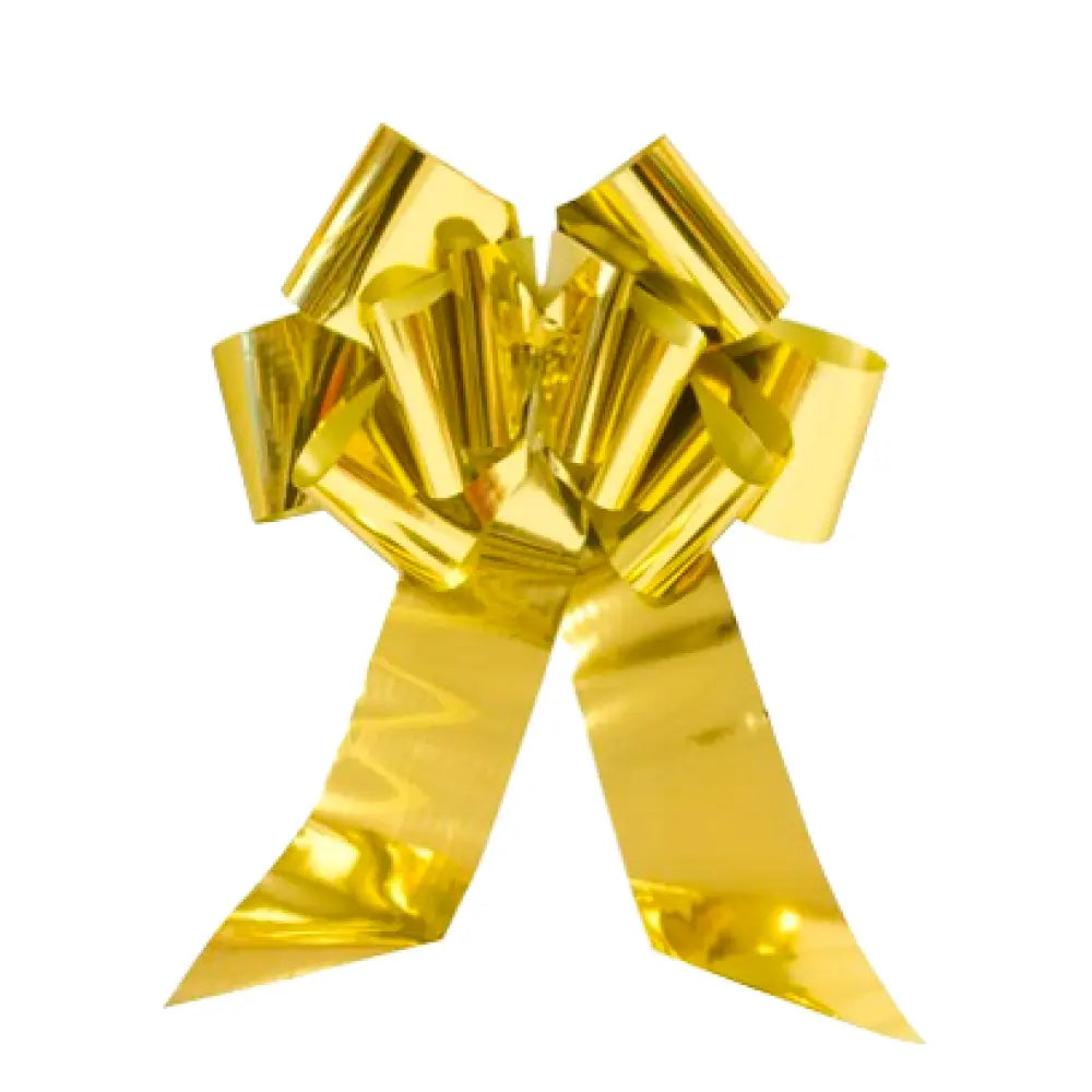 Nœud à Tirer Géant - Diamètre 35cm environ - Or Métallisé