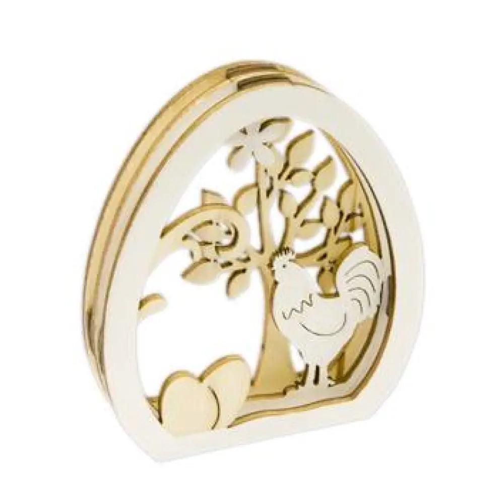 Déco de table "Poules de Pâques" - 8x9x2 cm