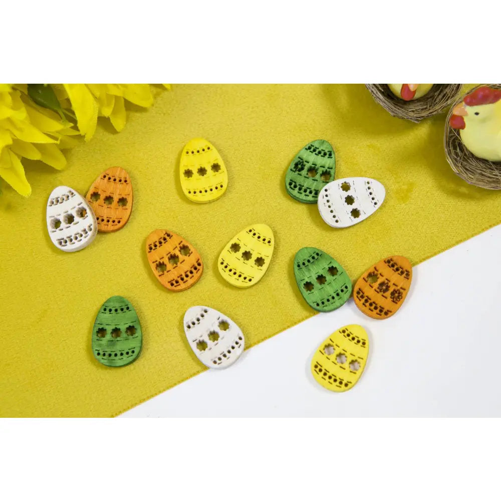 12 Décos à parsemer "Poules de Pâques"