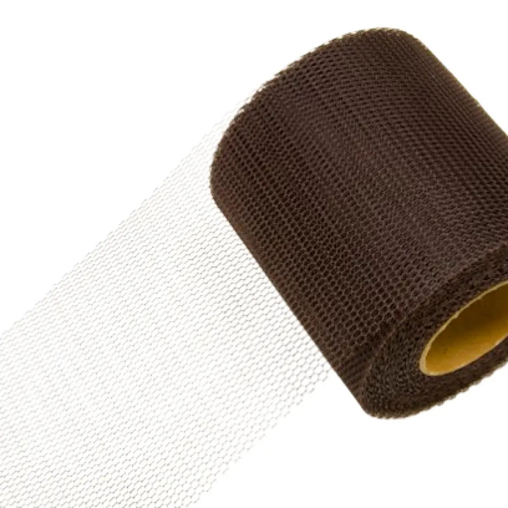 Tulle H8cm - 20m - Marron