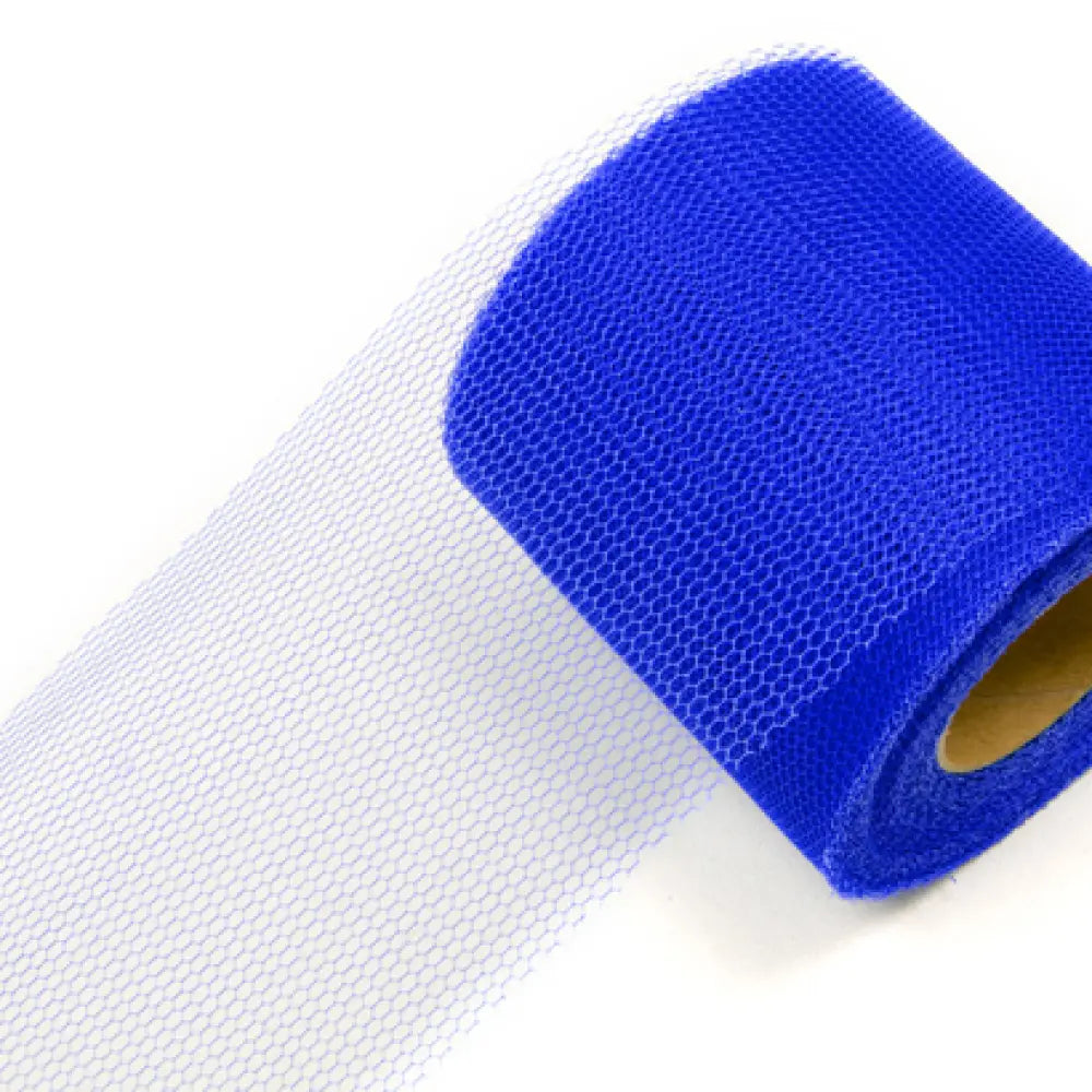 Tulle H8cm - 20m - Bleu Roi