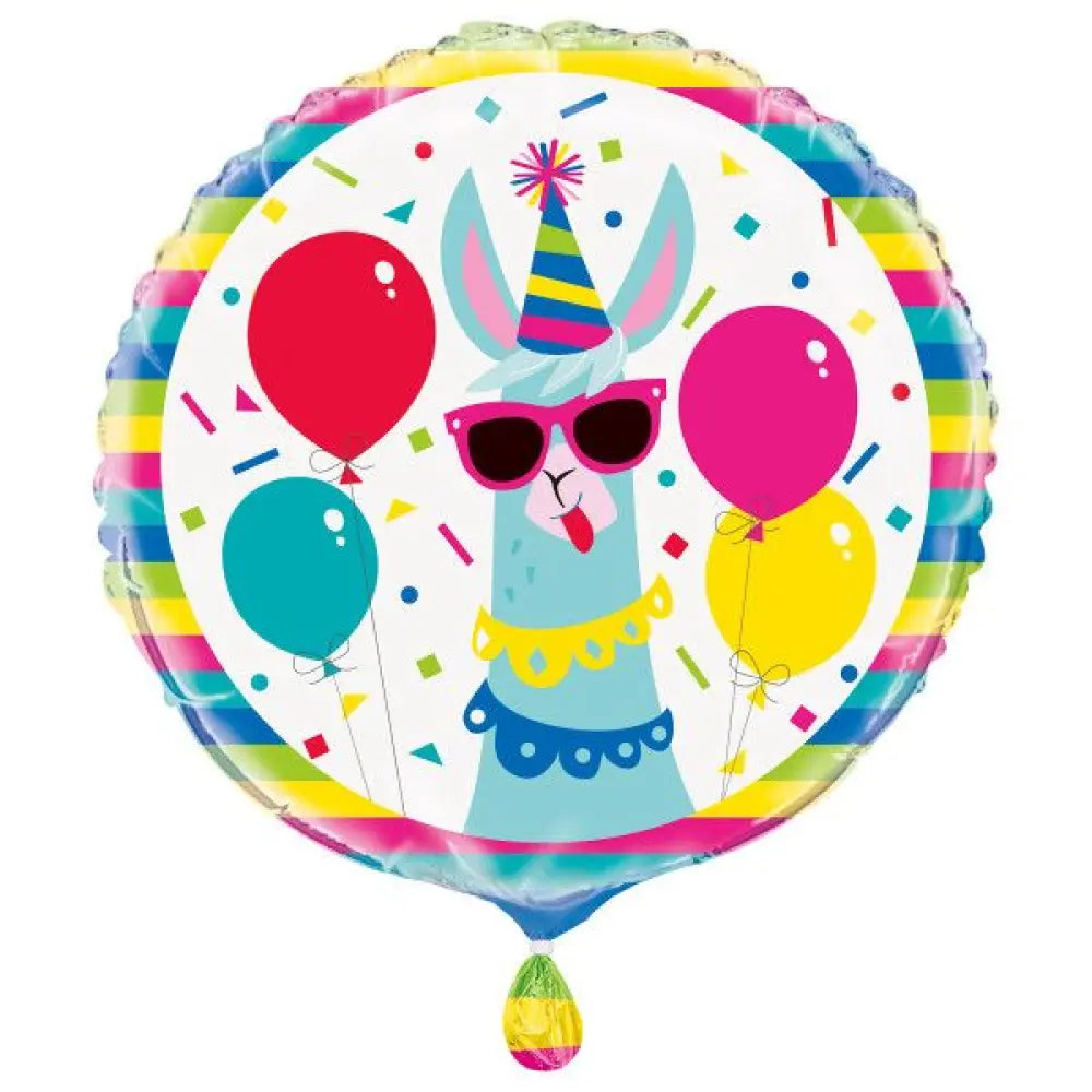 Ballon Alu 45cm - Lama Birthday